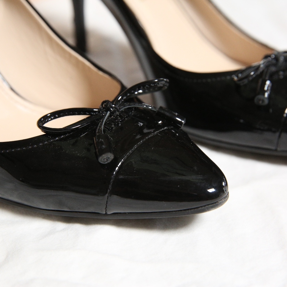 Authentic Prada Vernice Nero Black Heels 36.5 - Picture 7 of 8